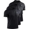 image:imageNELEUS Mens Dry Fit Performance Athletic Shirt with Hoods5112 BlackBlackBlack 3 Pack