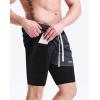 image:imageNELEUS Mens 2 in 1 Running Shorts with LinerDry Fit Workout Shorts with Pockets6071 Dark Greyblack light Grey light Blue 3 Pack