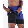 image:imageNELEUS Mens 2 in 1 Running Shorts with LinerDry Fit Workout Shorts with Pockets6094 BlackGreyBlue 3 Pack