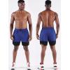 image:imageNELEUS Mens 2 in 1 Running Shorts with LinerDry Fit Workout Shorts with Pockets6094 WhiteGreyBlue 3 Pack