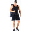 image:imageNELEUS Mens 3 Pack Dry Fit YBack Muscle Tank Workout Gym Shirt5161 BlackBlackBlack