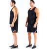 image:imageNELEUS Mens 3 Pack Dry Fit YBack Muscle Tank Workout Gym Shirt5161 BlackBlackBlack