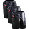 image:imageNELEUS Mens 2 in 1 Running Shorts with LinerDry Fit Workout Shorts with Pockets6071 Dark Greyblack 3 Pack