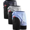 image:imageNELEUS Mens 2 in 1 Running Shorts with LinerDry Fit Workout Shorts with Pockets6071 Dark Greyblack light Grey light Blue 3 Pack