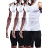 image:imageNELEUS Mens 3 Pack Athletic Compression Under Base Layer Sport Tank Top802 3 PackwhiteWhiteWhite