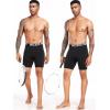 image:imageNELEUS 3 or 6 Pack Compression Shorts for Men Spandex Sport Shorts Running Athletic Workout Performance Baselayer Underwear6011 Black 2pcs grey2pcs white 2 Pcs