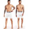 image:imageNELEUS 3 or 6 Pack Compression Shorts for Men Spandex Sport Shorts Running Athletic Workout Performance Baselayer Underwear6011 Black 2pcs grey2pcs white 2 Pcs
