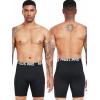 image:imageNELEUS 3 or 6 Pack Compression Shorts for Men Spandex Sport Shorts Running Athletic Workout Performance Baselayer Underwear6011 Black 6 Pcs