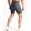 image:imageNELEUS Mens Compression Short with Pocket Dry Fit Yoga Running Shorts Pack of 36115 BlackGreyLight Green  3 Pack