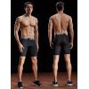 image:imageNELEUS Mens Compression Shorts Pack of 36012 BlackRed StripeGreen Stripe 3 Pack