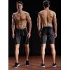 image:imageNELEUS Mens Compression Shorts Pack of 36012 BlackRed StripeGreen Stripe 3 Pack