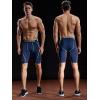 image:imageNELEUS Mens Compression Shorts Pack of 36012 Blackred StripeGreyNavy Blue 3 Pack