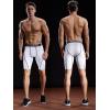 image:imageNELEUS Mens Compression Shorts Pack of 36012 GreyBlackred StripeWhite 3 Pack