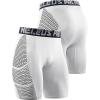 image:imageNELEUS Mens Compression Shorts Pack of 36086 BlackGreyWhite 3 Pack