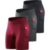 6115 Black/Grey/Red  3 Pack