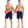 image:imageNELEUS 2 in 1 Athletic Shorts for Men 9 Dry Fit Workout Running Shorts with Pockets6150 Black  Grey  Navy  Red 4 Pack