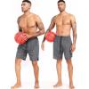image:imageNELEUS 2 in 1 Athletic Shorts for Men 9 Dry Fit Workout Running Shorts with Pockets6150 Grey 1 Pack