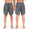 image:imageNELEUS 2 in 1 Athletic Shorts for Men 9 Dry Fit Workout Running Shorts with Pockets6150 Grey 1 Pack