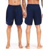 image:imageNELEUS 2 in 1 Athletic Shorts for Men 9 Dry Fit Workout Running Shorts with Pockets6150 Navy Blue 1 Pack