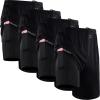 image:imageNELEUS 2 in 1 Athletic Shorts for Men 9 Dry Fit Workout Running Shorts with Pockets6150 Black 4 Pack