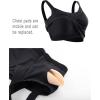 image:imageNELEUS Womens 3 Pack Athletic Cropped Tank Top Padded Bra