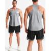 image:imageNELEUS Mens Workout Running Tank Top Sleeveless Gym Athletic Shirts81 Dark GreyLight GreyNavy Blue 3 Pack