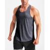 image:imageNELEUS Mens Workout Running Tank Top Sleeveless Gym Athletic Shirts81 Dark GreyLight GreyOlive Green 3 Pack