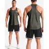image:imageNELEUS Mens Workout Running Tank Top Sleeveless Gym Athletic Shirts81 Navy BlueDark GreyOlive Green 3 Pack