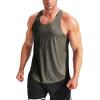 image:imageNELEUS Mens Workout Running Tank Top Sleeveless Gym Athletic Shirts81 Navy BlueDark GreyOlive Green 3 Pack