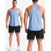 image:imageNELEUS Mens Workout Running Tank Top Sleeveless Gym Athletic Shirts81 Olive GreenNavy BlueLight Blue 3 Pack