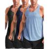 image:imageNELEUS Mens Workout Running Tank Top Sleeveless Gym Athletic Shirts81 Olive GreenNavy BlueLight Blue 3 Pack