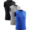 image:imageNeleus Mens Running Tank Tops 3 Pack Sleeveless Workout Athletic Shirts with Hoods