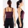 image:imageNELEUS Womens 3 Pack Athletic Compression Tank Top with Sport Bra Running Shirt8088 BlackBlueRed