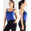 image:imageNELEUS Womens 3 Pack Athletic Compression Tank Top with Sport Bra Running Shirt8088 BlackBlueRed
